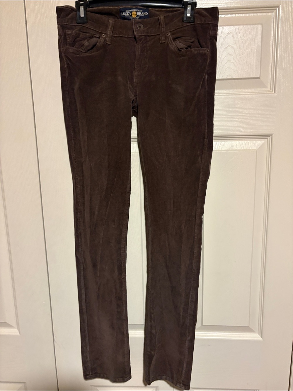 Lucky Brand Brown Corduroy Straight Leg Jeans